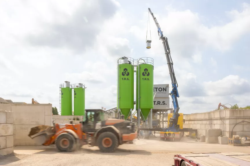 Bouw betoncentrale Meulebeke