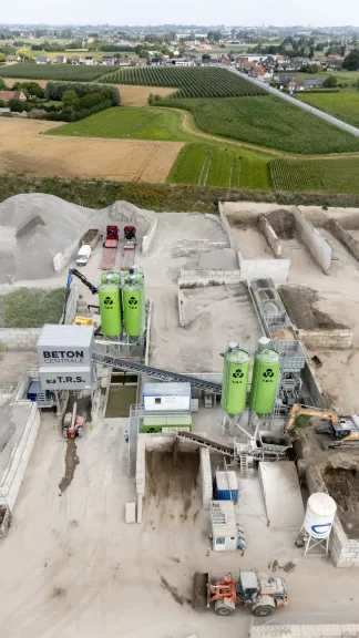 Bouw betoncentrale Meulebeke